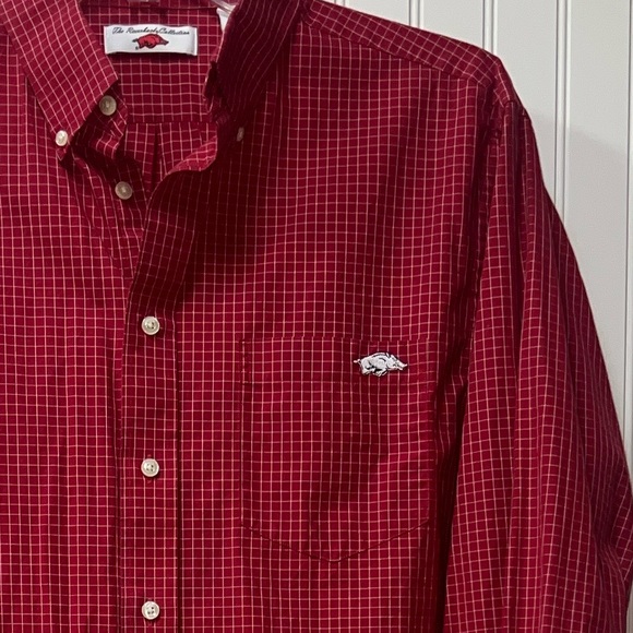 Arkansas Razorbacks Collection Checked Shirt L Go Hogs - Picture 6 of 6